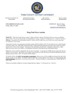 Drug Task Force Auction