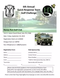 2019 QRT Golf Tournament Flyer