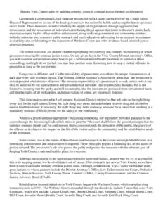 Making York County safer by tackling complex issues in criminal justice through collaboration