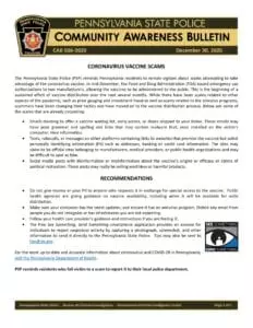Coronavirus Vaccine Scams