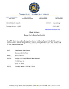 Press Release - Cousler Park Homicide